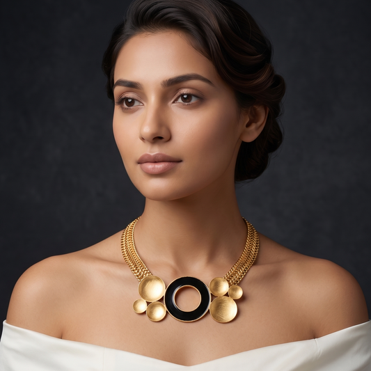 Golden Chokher Neckpiece