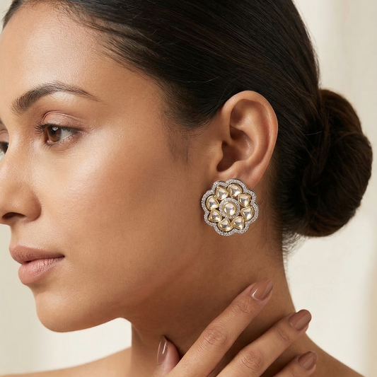 Flower Shape Stud Earring