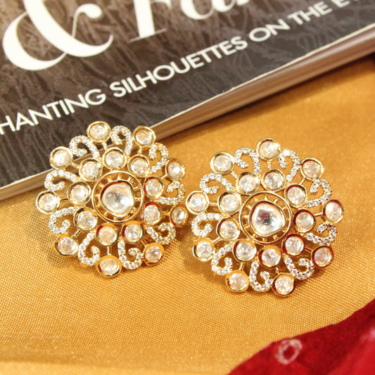 Floral Shape Indian Stud Earring