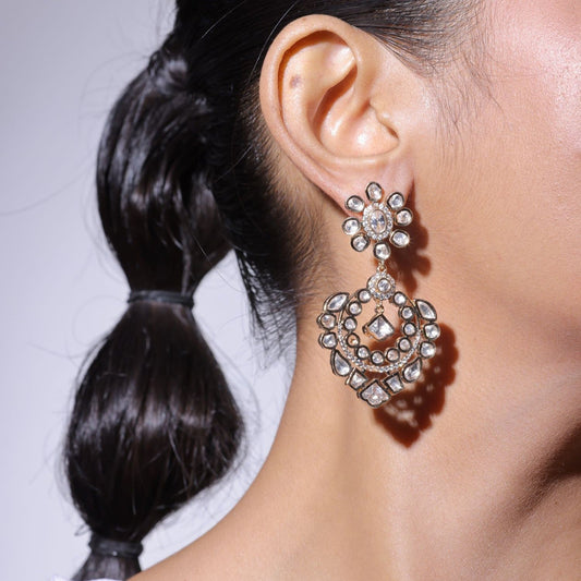 Polki Chandbali Earring