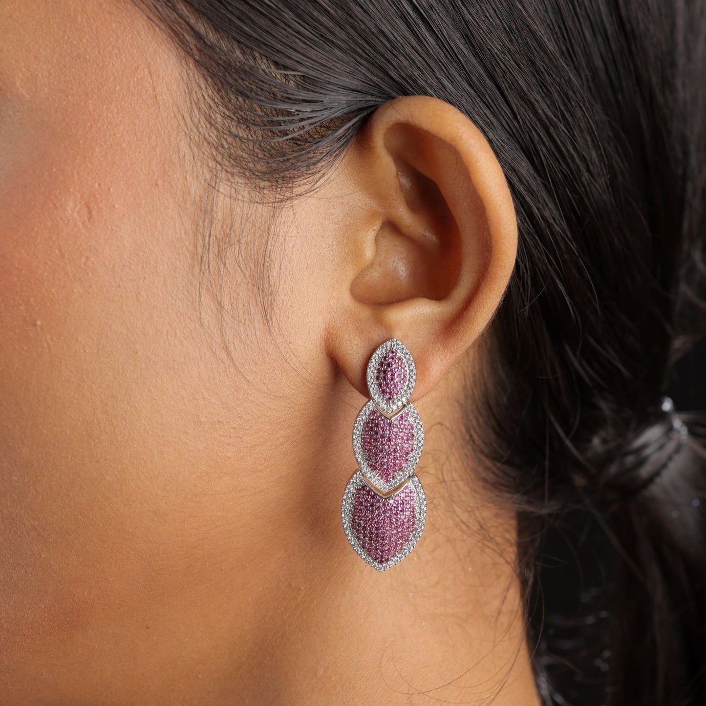 Synthetic Stone Dangle Drop Earring