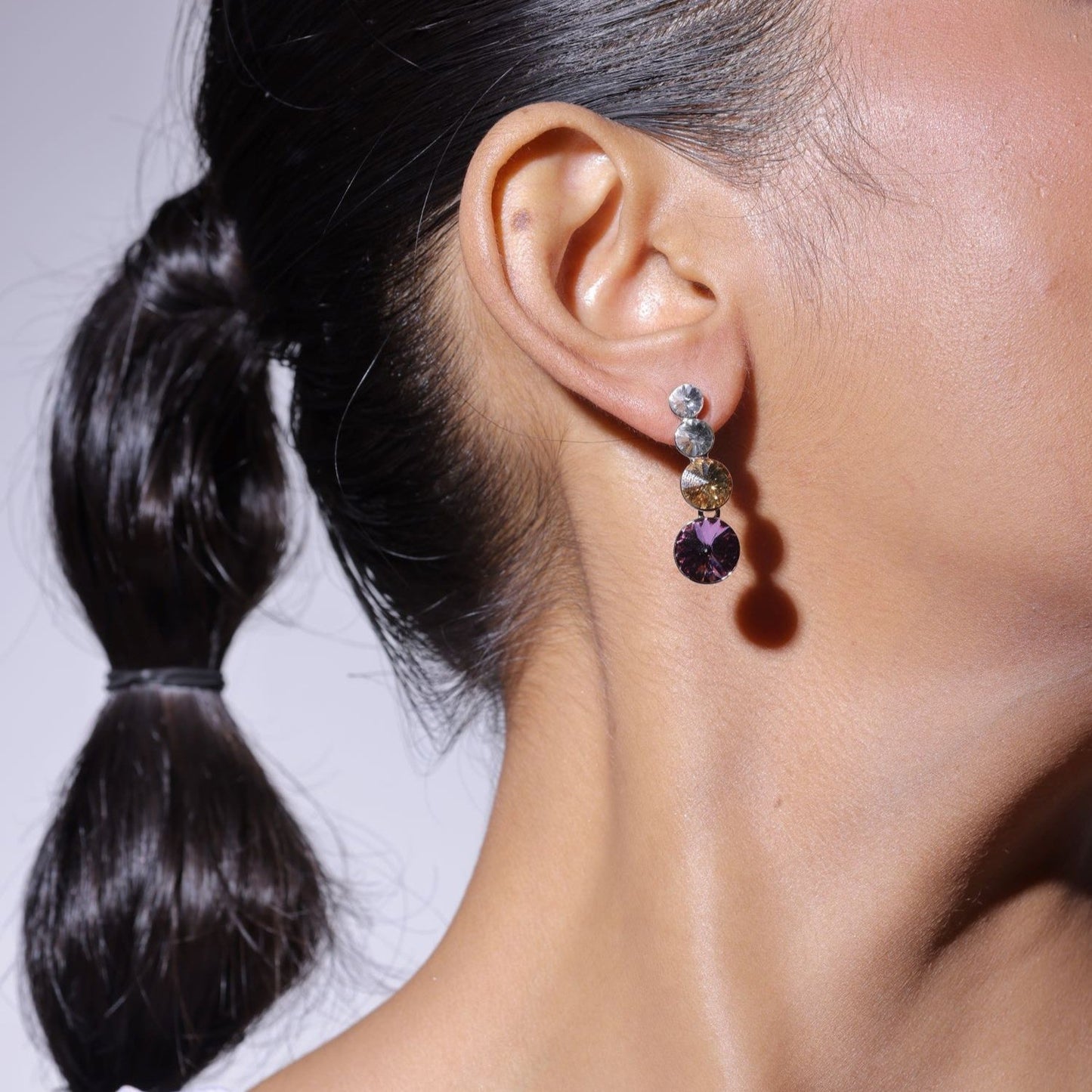 Multicolor Crystal Stone Drop Earring