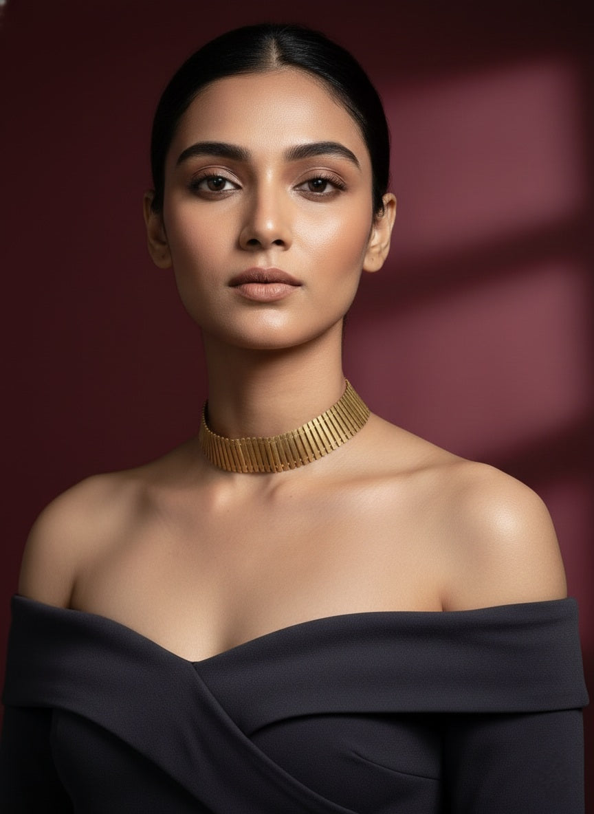 Plain Golden Neckpiece