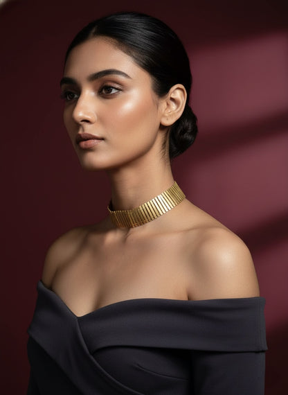 Plain Golden Neckpiece