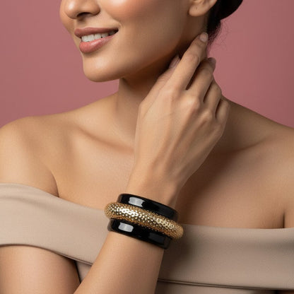 Luxury Gold Cuff Bracelet for Women  Minimal Statement Jewelry