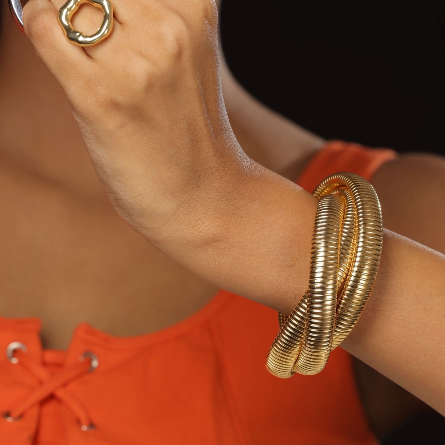 Triple Coil Bracelet