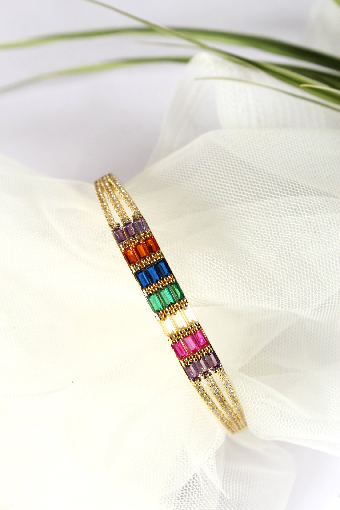 Gold Multi Color Bracelet