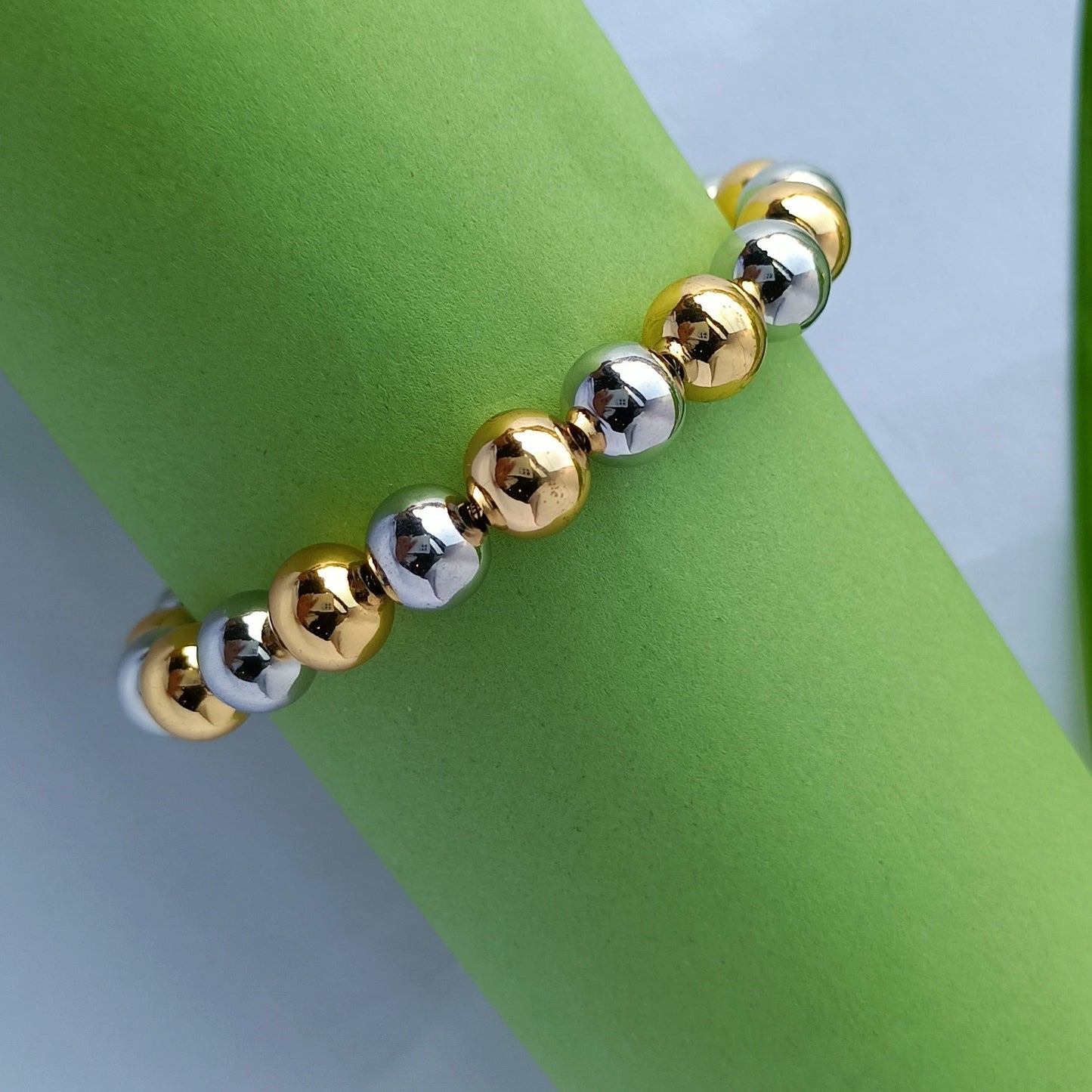 Glossy Balls Anti Tarnish Adjustable Slider Bracelet For Women