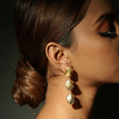 Golden Dangle Drop Earring