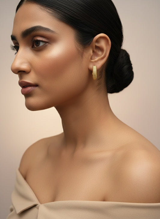 Golden Small Hoop Earring