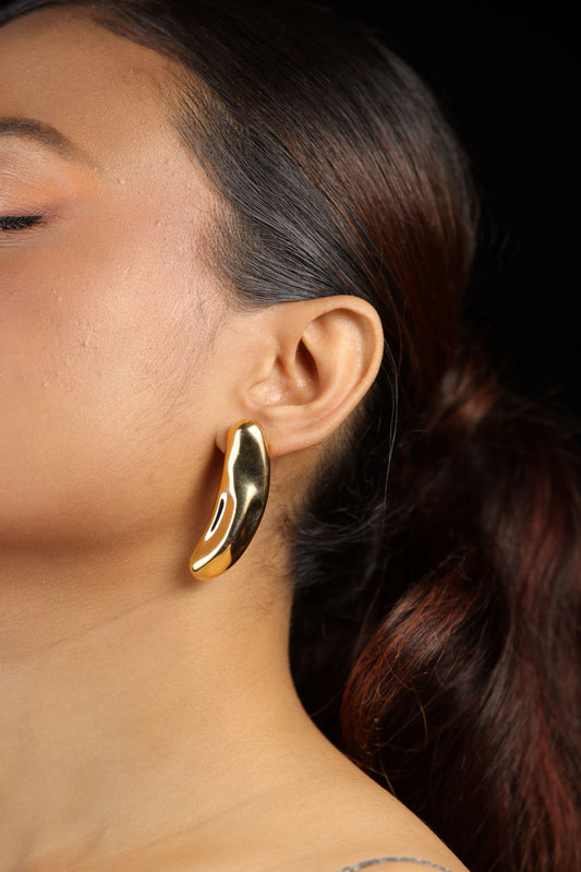 Geometic irregular Stud Earring