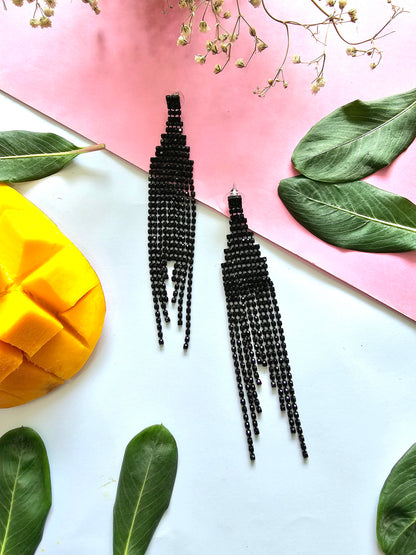 Black Stone Earring