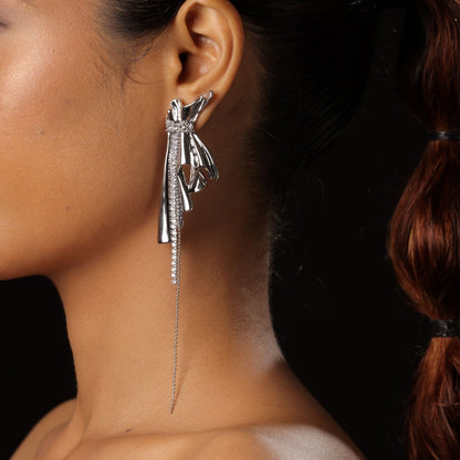 Silver Dangle Drop Earring