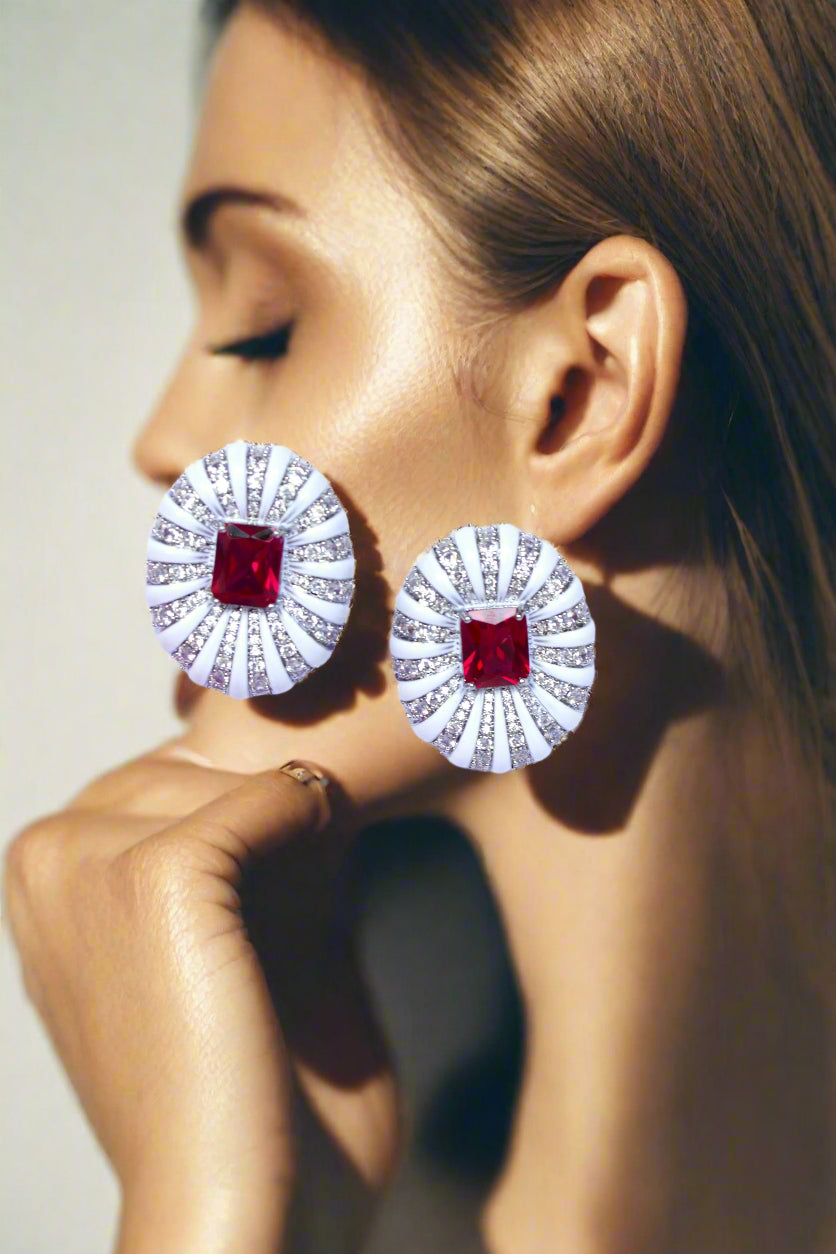 Radiant Halo Earrings