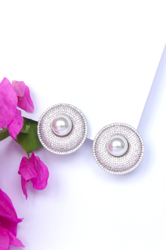 Shimmering Pearl Studs