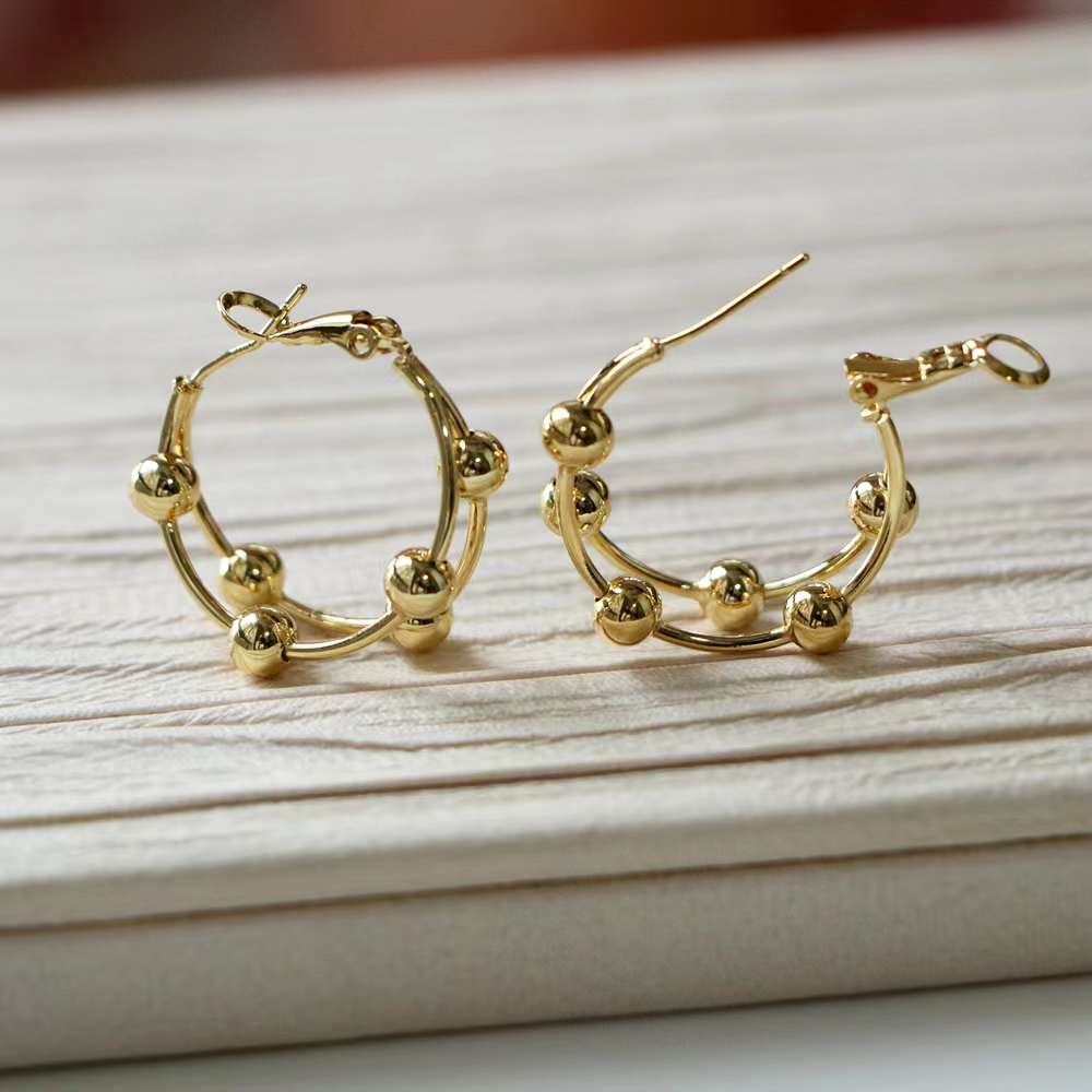 Golden Hoop Earring