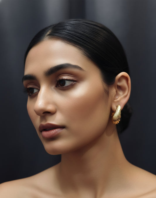 Paisley Mango Snail Stud Earring