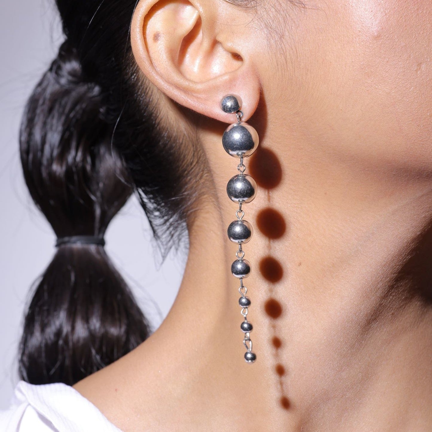 Gossy Balls Long Dangle Drop Earring