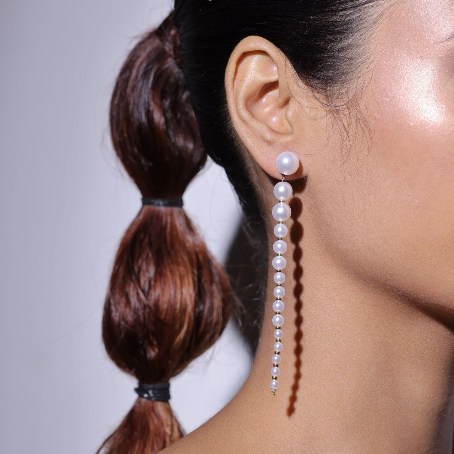 White Pearl Dangle Drop Earring