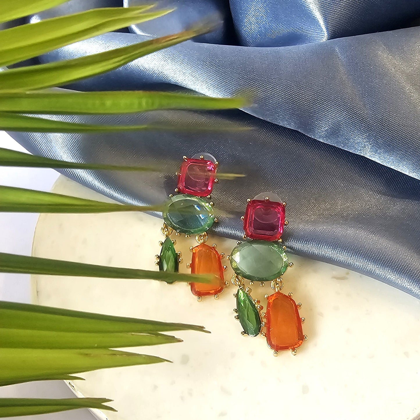 Colorful Stone Dangle Earring