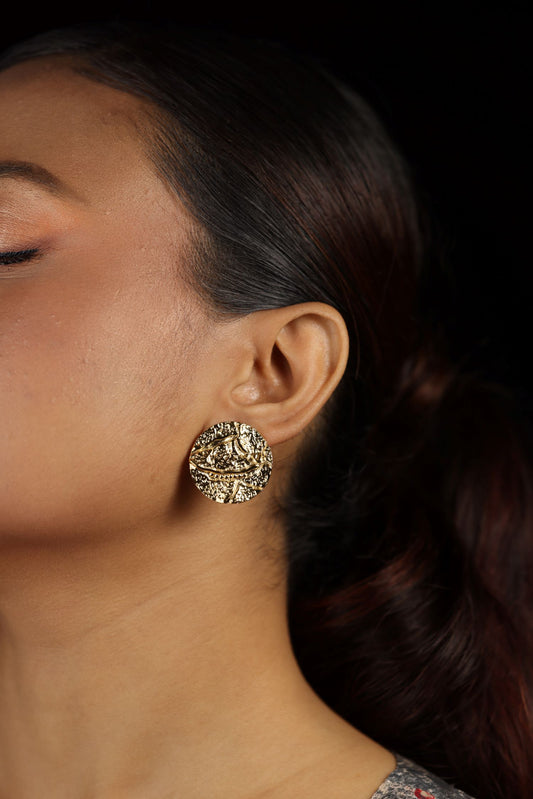 Golden Stud Earring