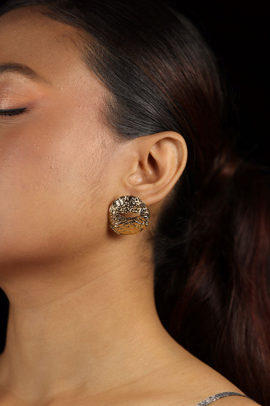 Golden Stud Earring