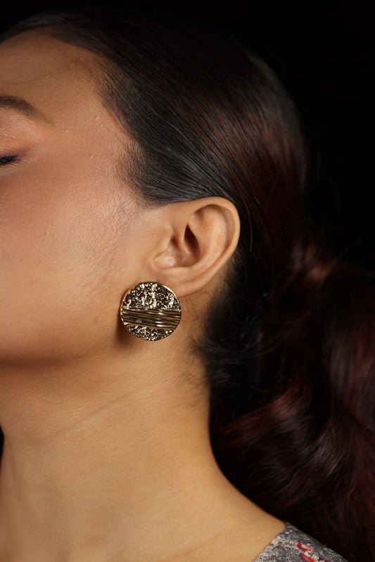 Golden Stud Earring