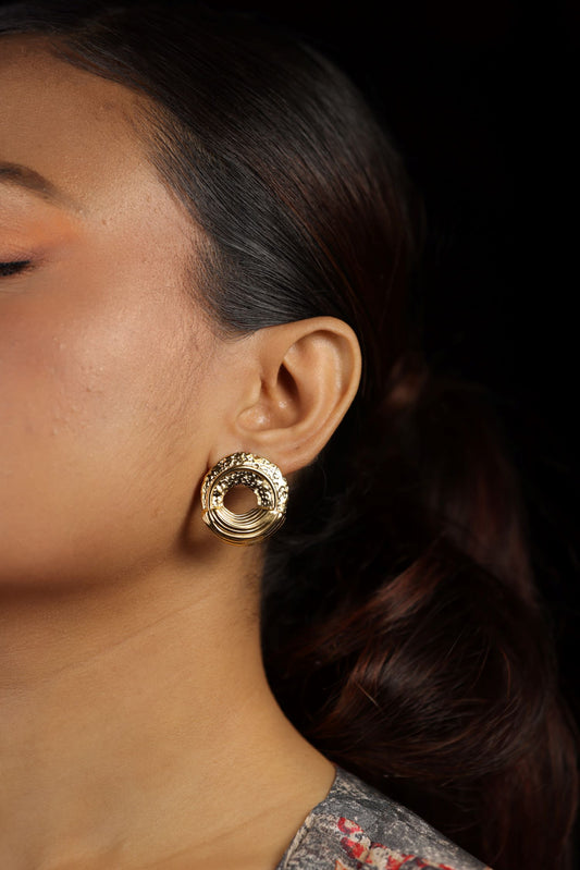 Golden Stud Earring