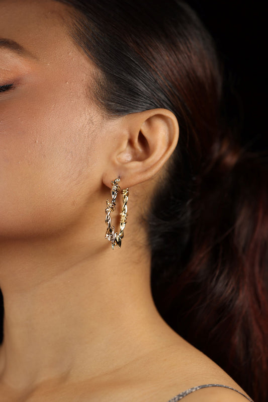 Golden Hoop Earring