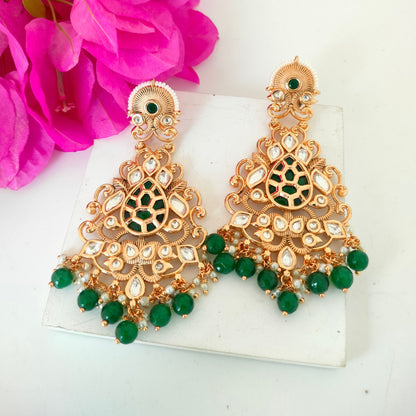 Golden Earring With Stone