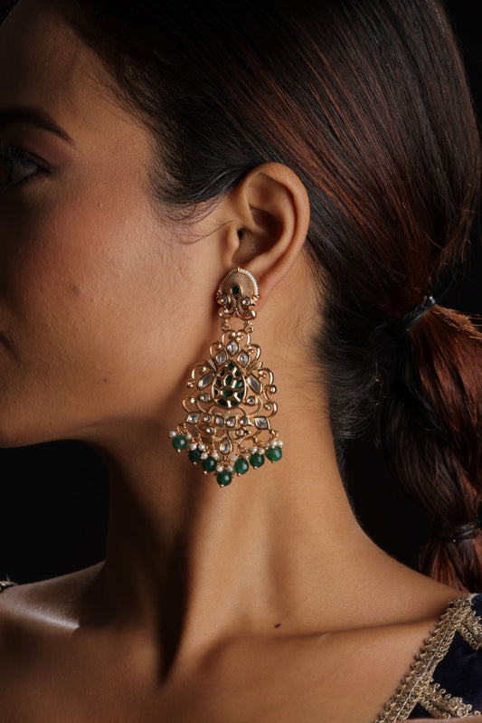 Golden Earring With Stone