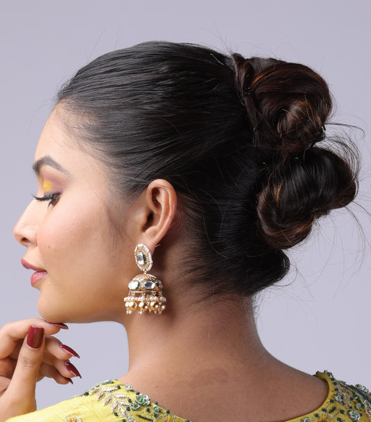 Small Jhumka With Stone