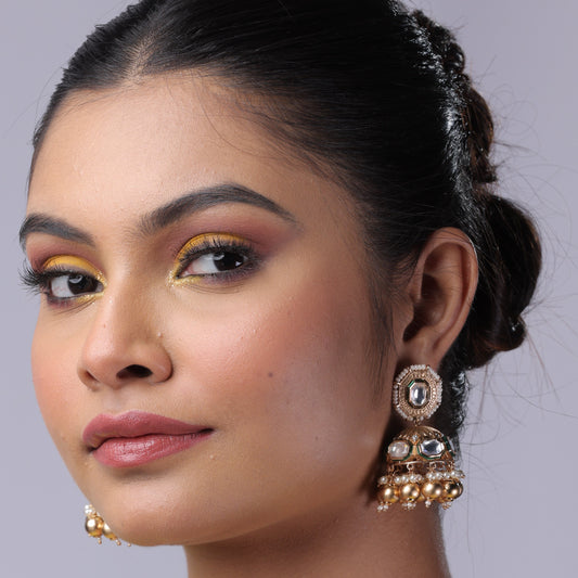 Small Jhumka With Stone