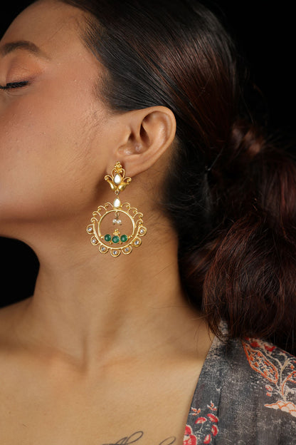 Gold Finish Handcrafted Earring