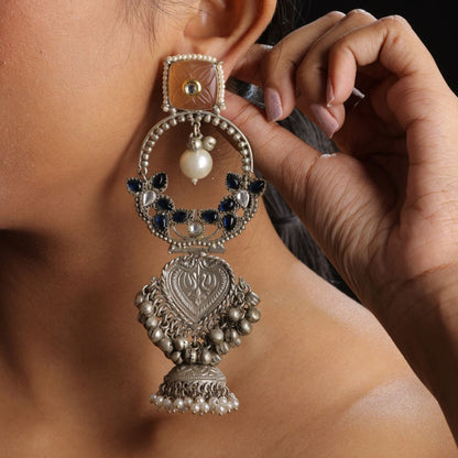 Pan Shape Earring With Jhumka