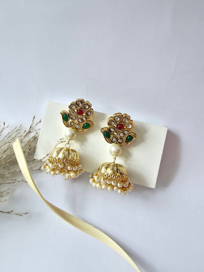 Golden Small Jhumka Earring