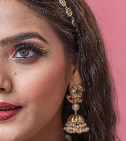 Golden Small Jhumka Earring