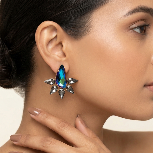 Turquoise Stone Stud Earring