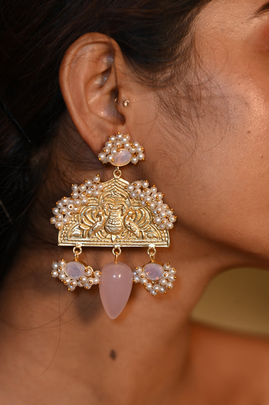 Ethnic Earing With Stone