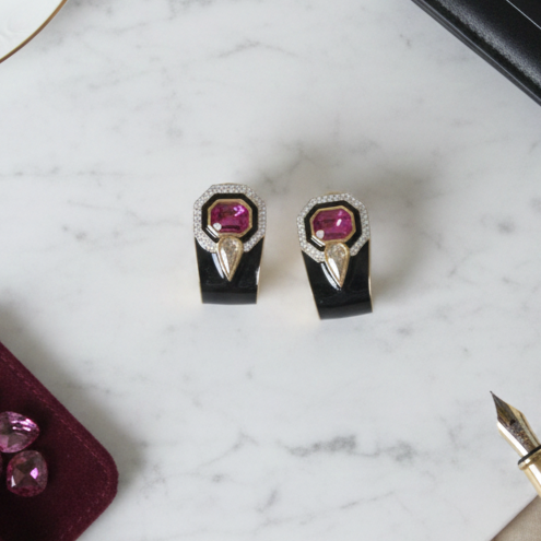 Designer Wide Cuff Statement Earring