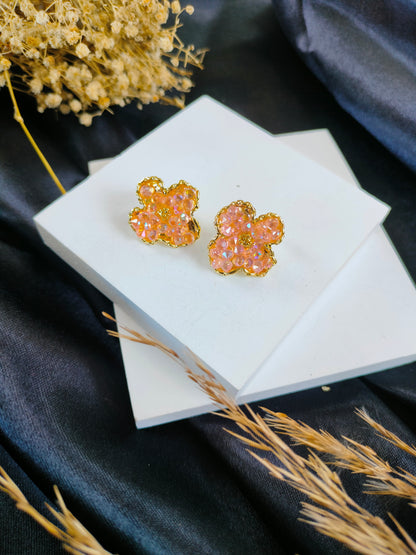 Flower Design Stud Earring