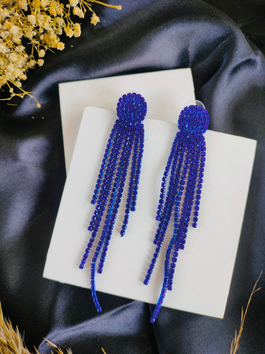 Rhinestone Tassel Earring