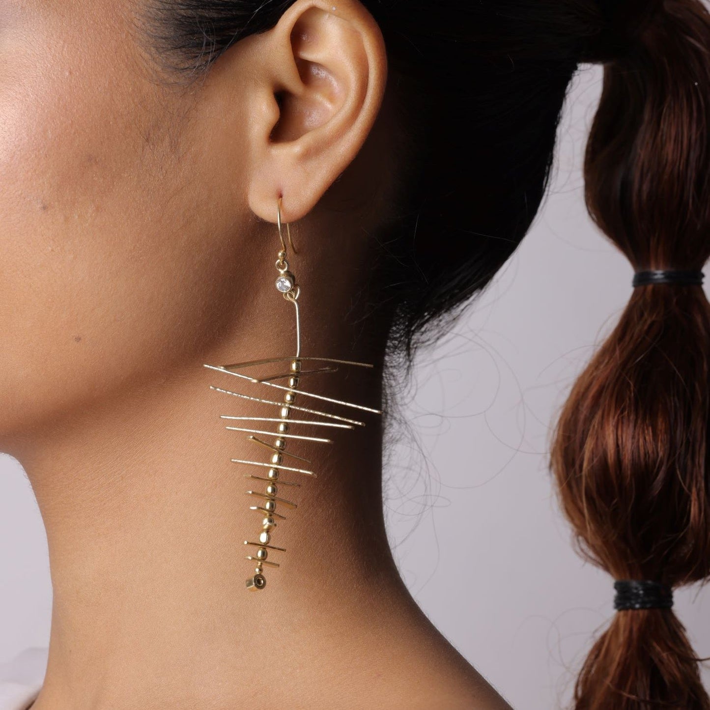 Golden Spiral Earring