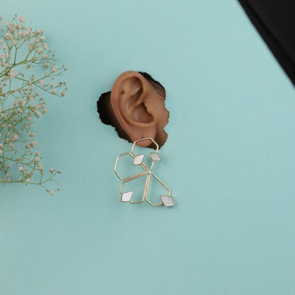 Half Flower Shaped Earring