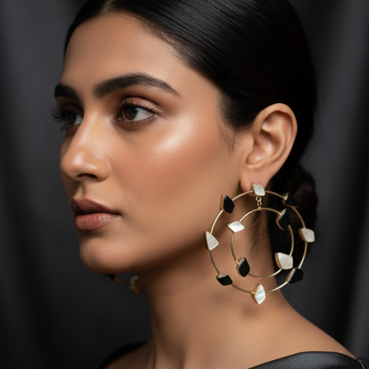 Circle Geomertric Earring