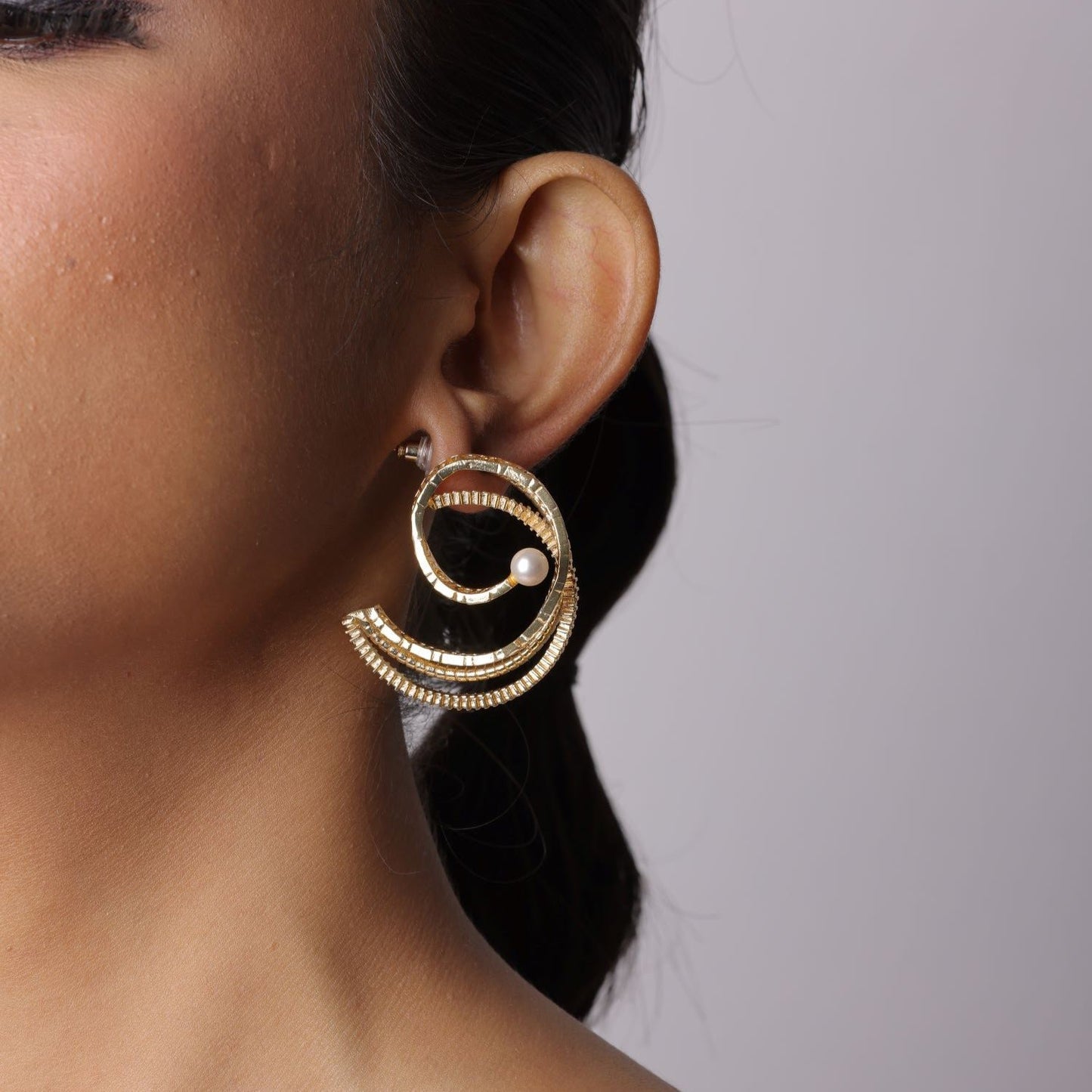 Contemporary Hoops Earring