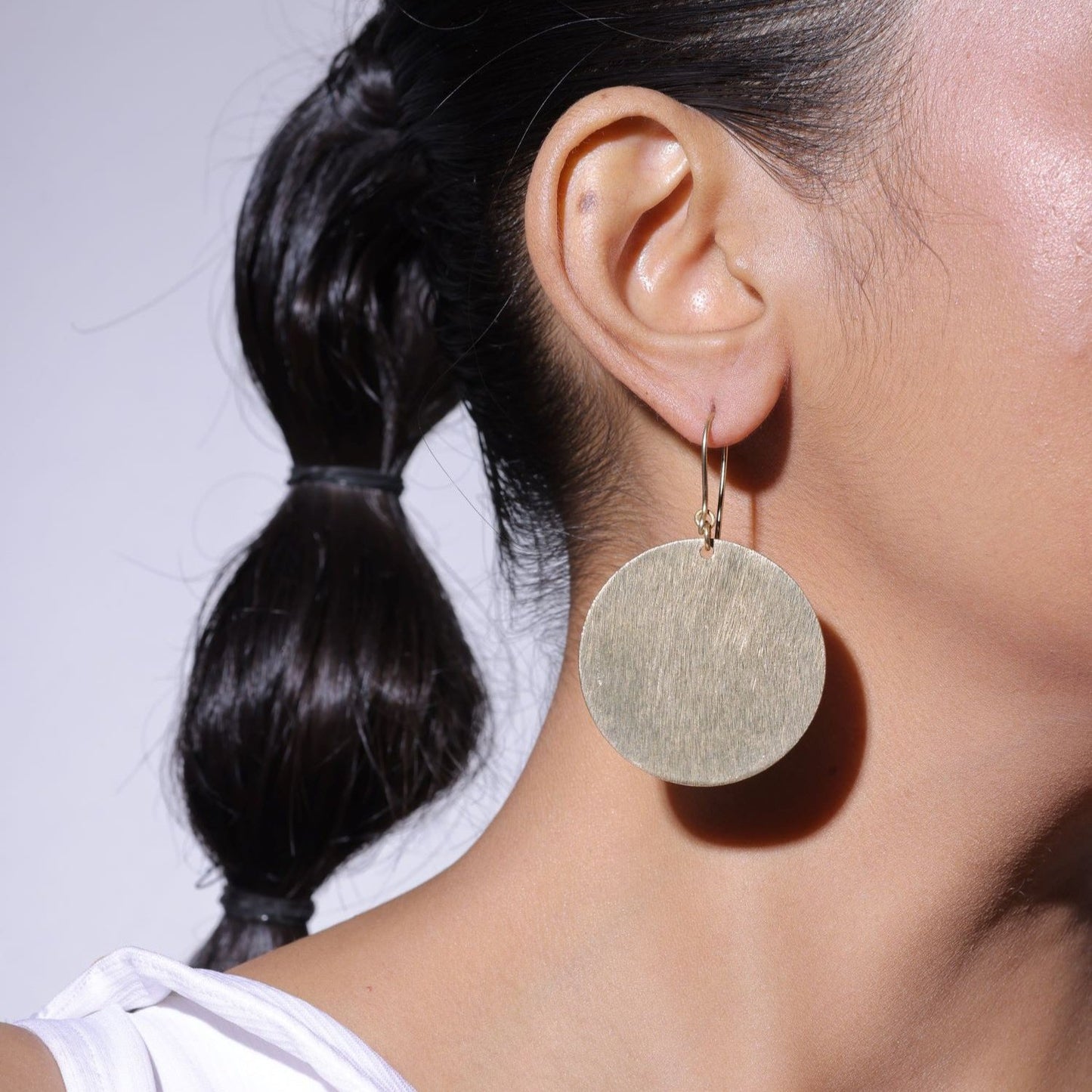 Silver Round Earring