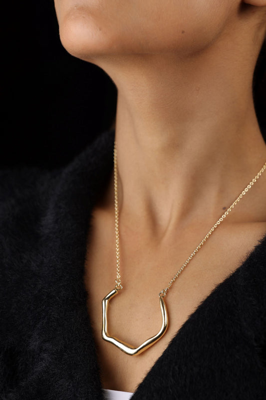 Gold Long  Neckpiece