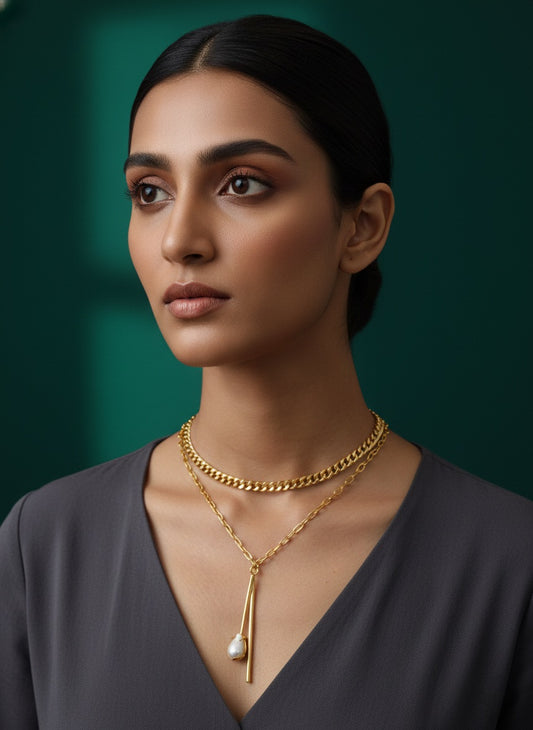 Western Neckpiece With Pearls