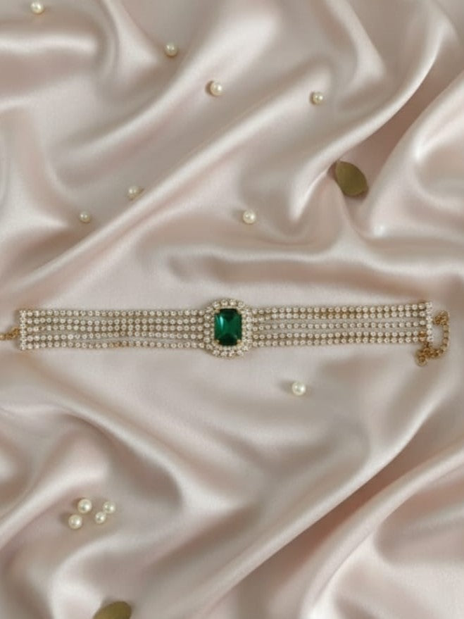 Crystal Stone Choker Necklace